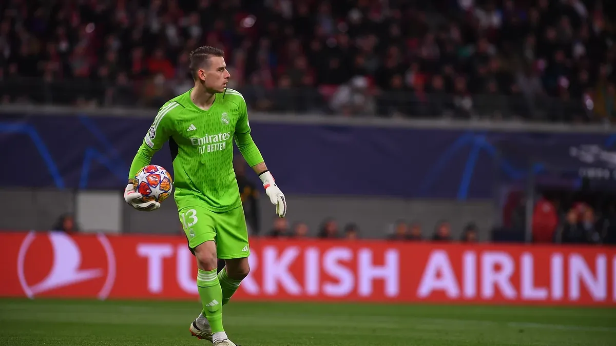 Andriy Lunin z drobnym urazem wykluczony z treningu Realu Madryt