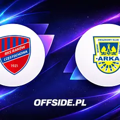 Składy Raków Częstochowa - Arka Gdynia 23.05.2026