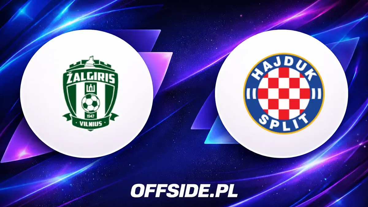 Oficjalne składy na mecz FK Zalgiris Vilnius z Hajdukiem Split