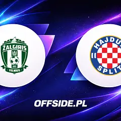 Składy FK Zalgiris Vilnius i Hajduka Split na mecz