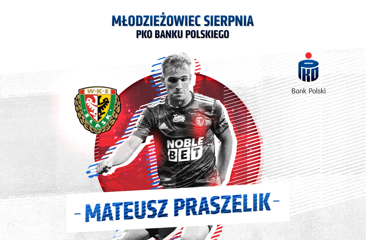 Piłkarz Śląska Wrocław laureatem nagrody dla najlepszego młodzieżowca Ekstraklasy w sierpniu
