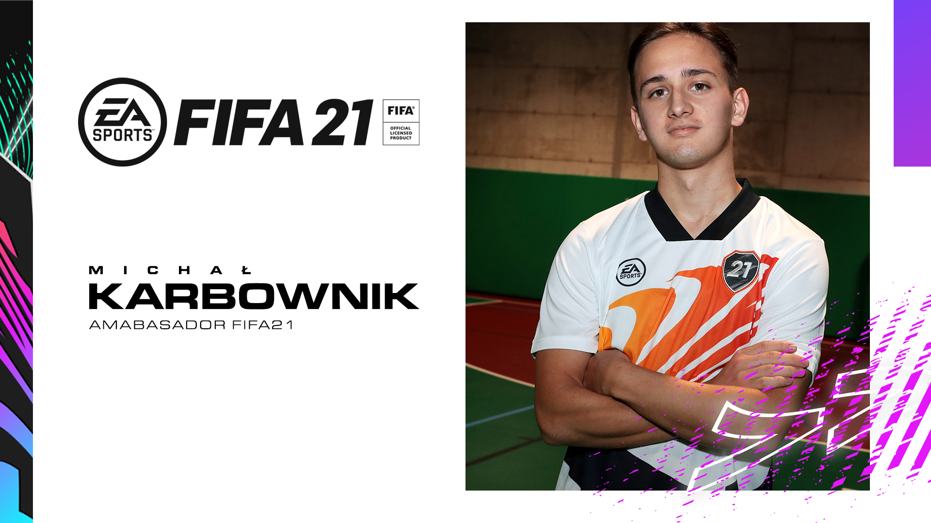 Michał Karbownik został polskim Ambasadorem gry FIFA 21
