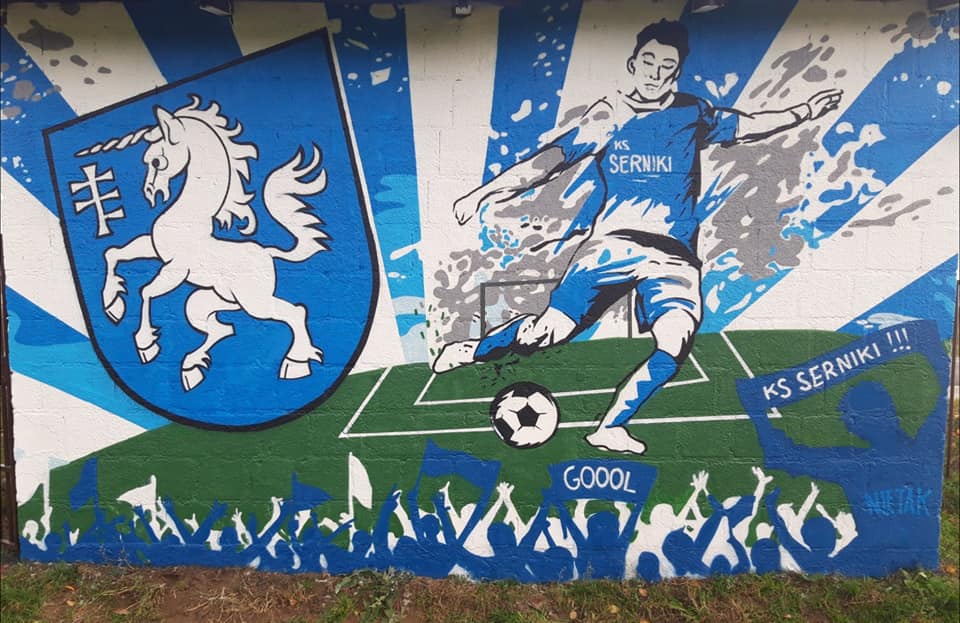 Efektowny mural na stadionie B-klasowego klubu