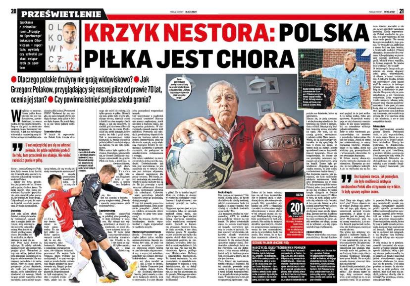 Grzegorz Polakow, przyglądający się naszej piłce od prawie 70 lat, ocenia jej stan: Polska piłka jest chora. Pan, który „nie widział” korupcji robi za autorytet