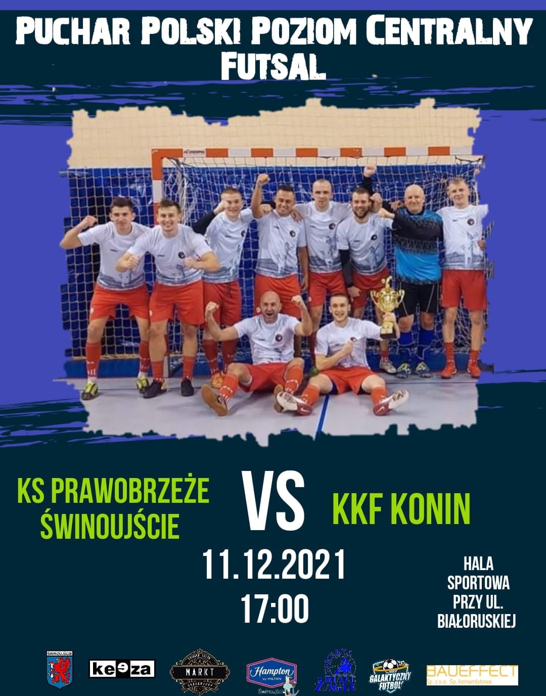 KS Prawobrzeże Świnoujście zaprasza na mecz futsalu w Pucharze Polski