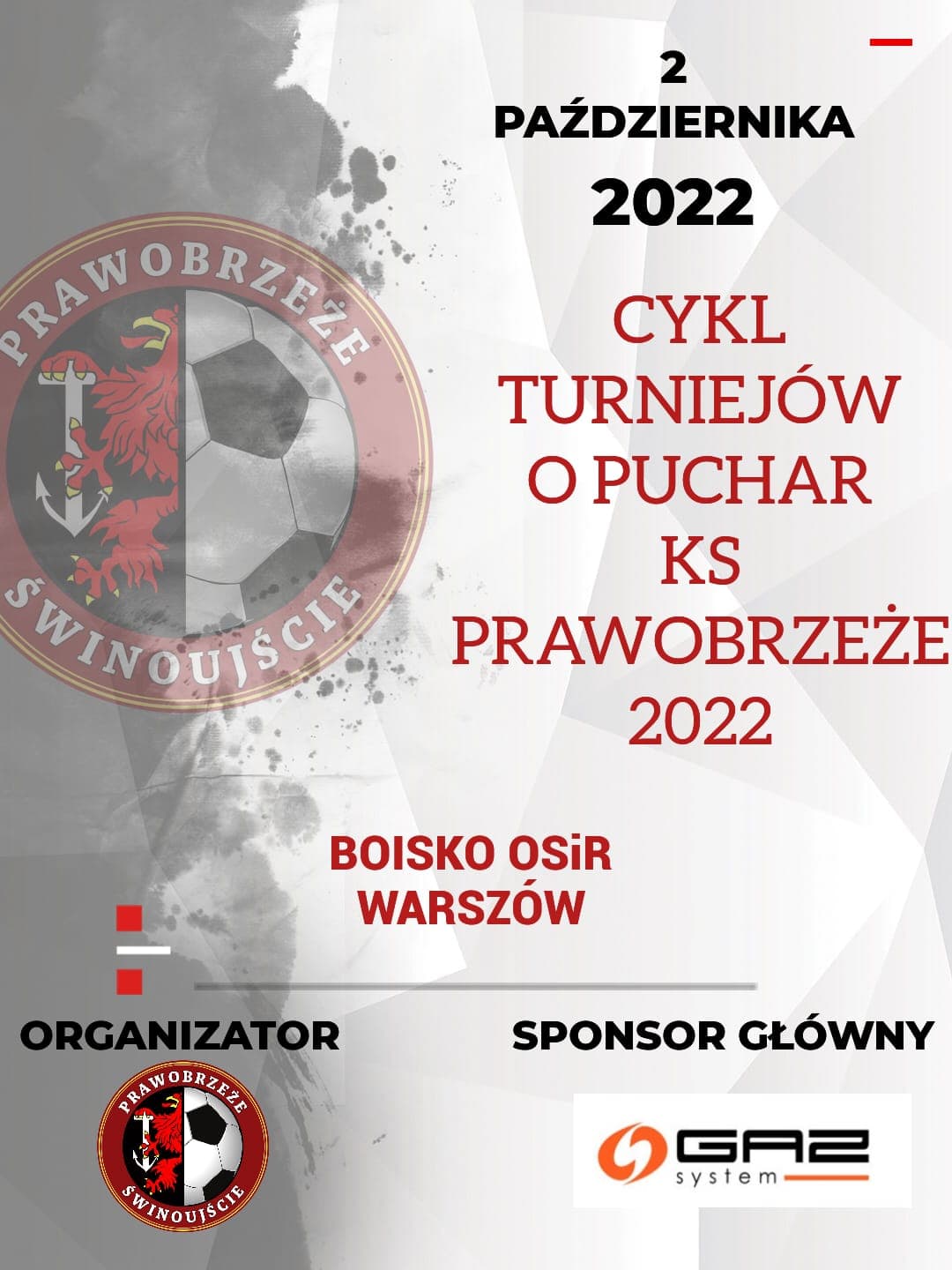 Kolejny turniej z cyklu „O puchar KS Prawobrzeże Świnoujście 2022”