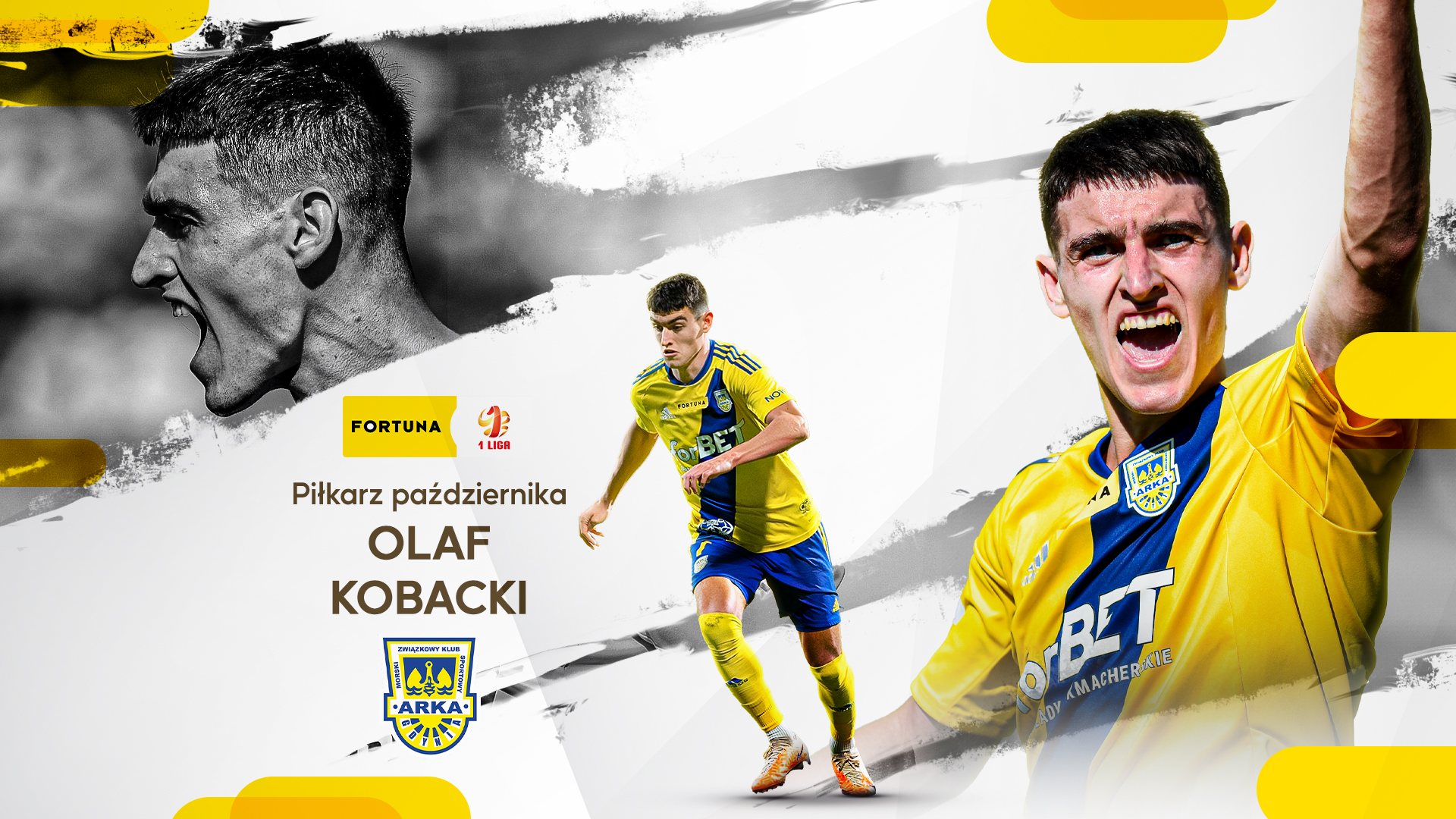 Olaf Kobacki piłkarzem października Fortuna 1 Ligi!